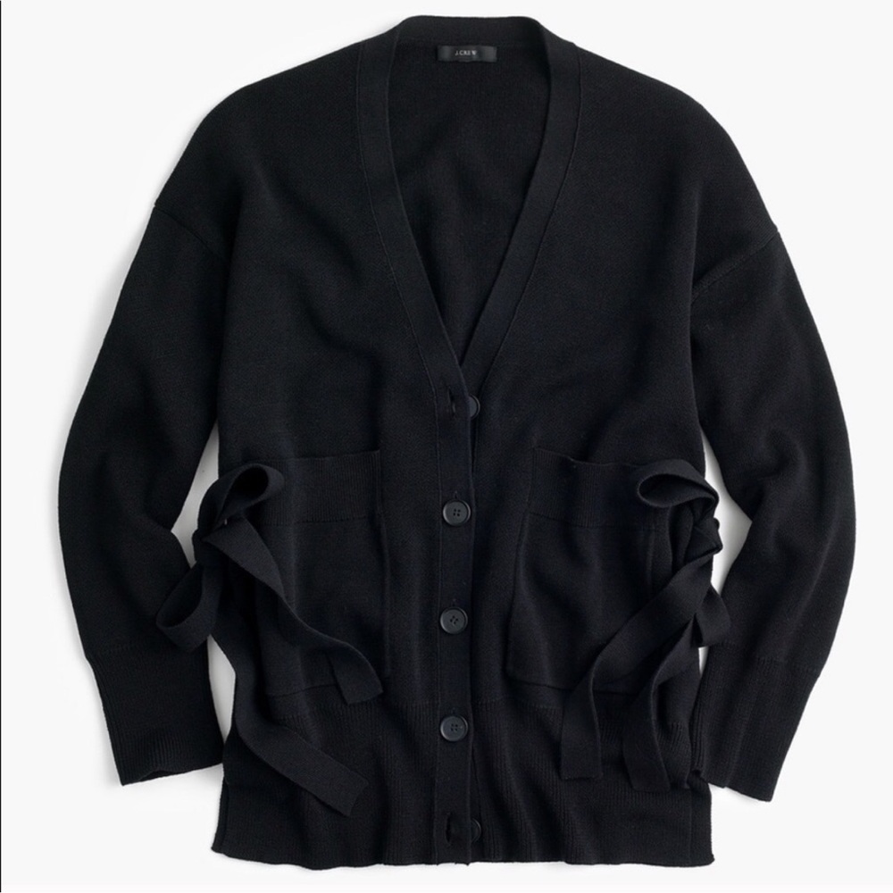 J.Crew Slouchy Cardigan with Side Ties - Picture 3 of 9